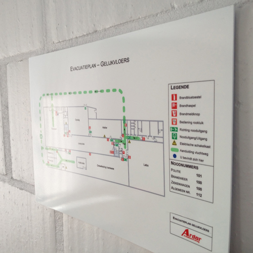  Evacuatieplan Polypropyleen