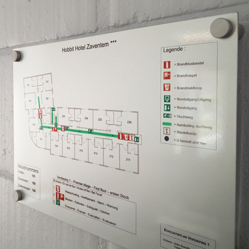 Evacuatieplan Aluminium